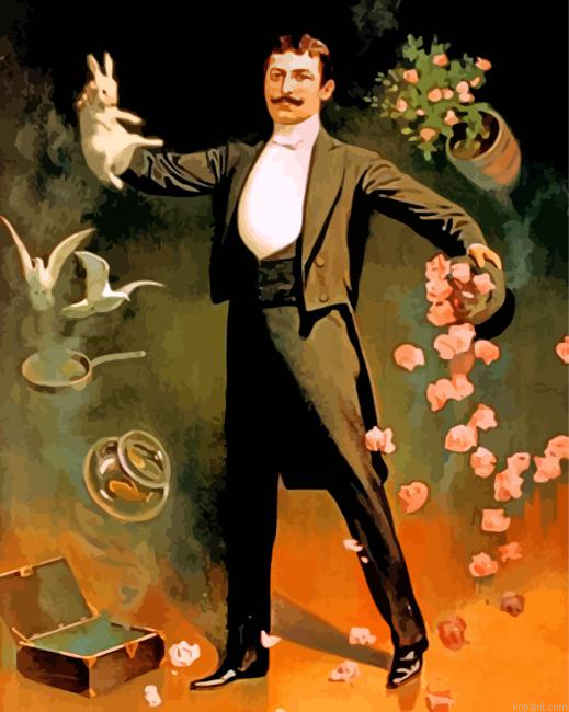 Vintage Magician Paint By Numbers