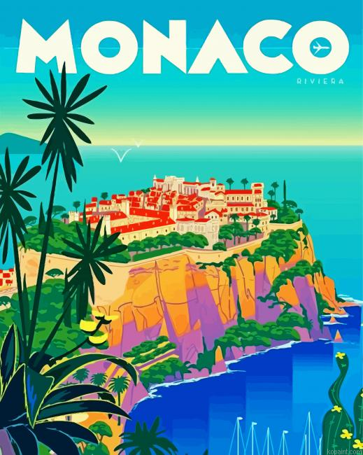 Vintage Monaco Poster Painting By Numberss.png