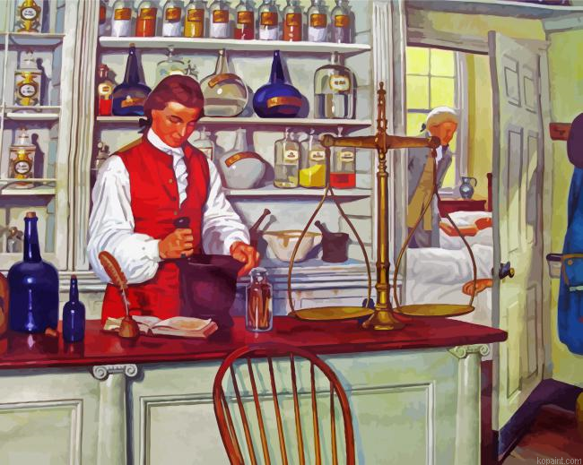 Vintage Old Pharmacy Painting By Numberss.png