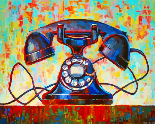 Vintage Phone Painting By Numberss.png