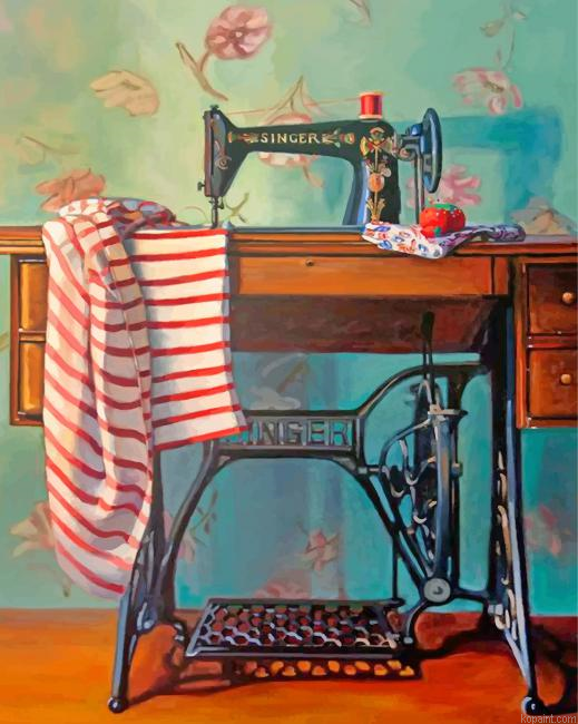 Vintage Sewing Machine Painting By Numberss.png