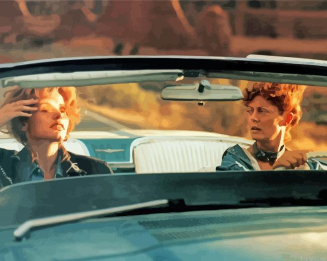 Vintage Thelma And Louise Painting By Numberss.png