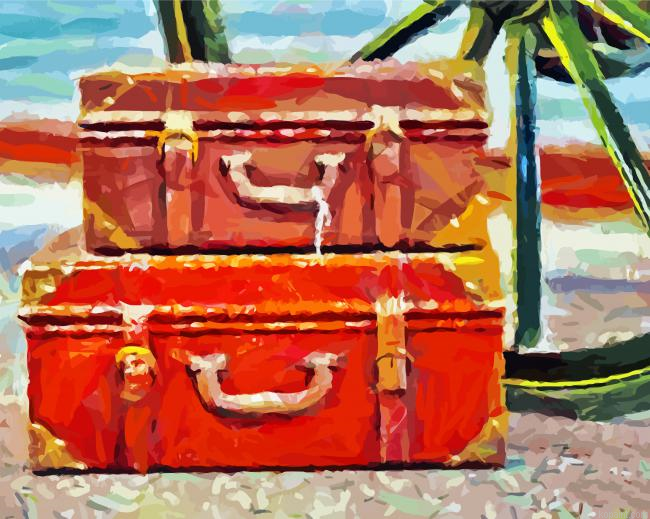Vintage Travel Bags Art Painting By Numberss.png