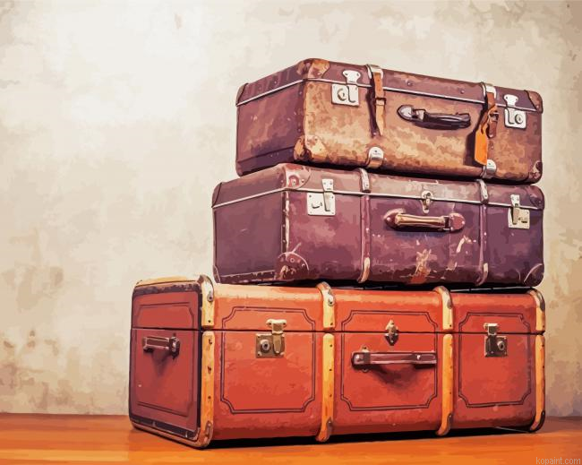 Vintage Travel Bags Painting By Numberss.png