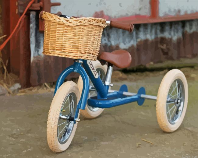 Vintage Tricycle Painting By Numberss.png