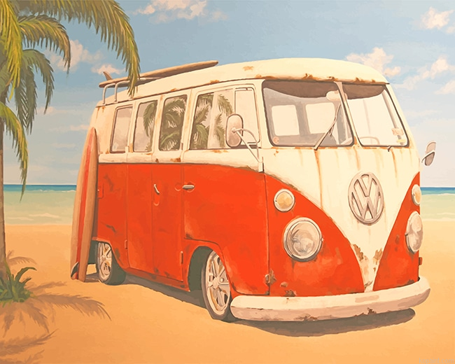 Vintage Vw Bus New Painting By Numberss.png