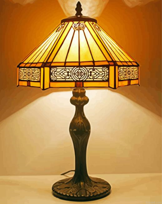 Vintage Victorian Lamp Painting By Numberss.png