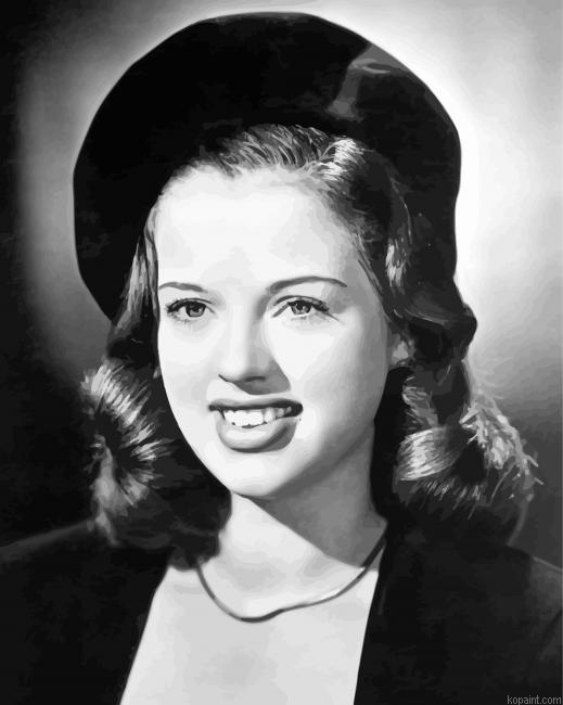 Vintage Young Diana Dors Painting By Numberss.png
