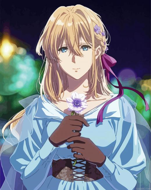 Violet Evergarden Anime Girl Paint By Numbers.png