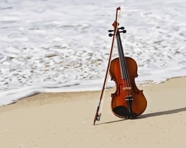 Violin Beach Painting By Numberss.png