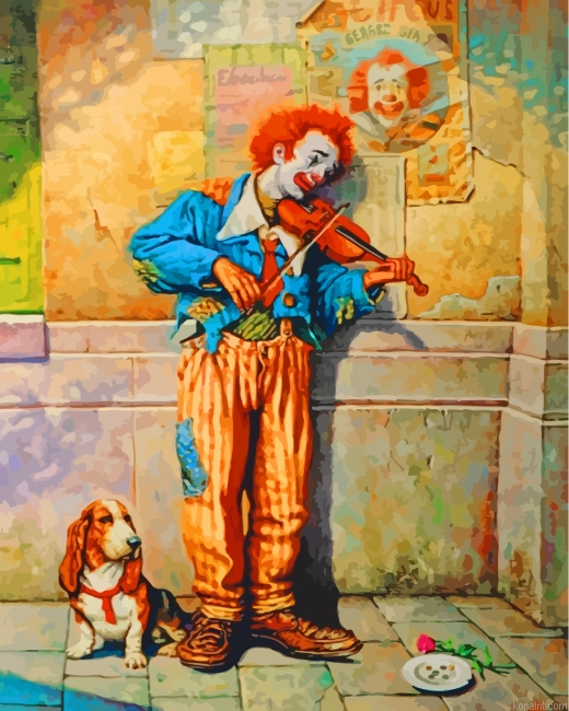 Violinist Clown Painting By Numberss.png