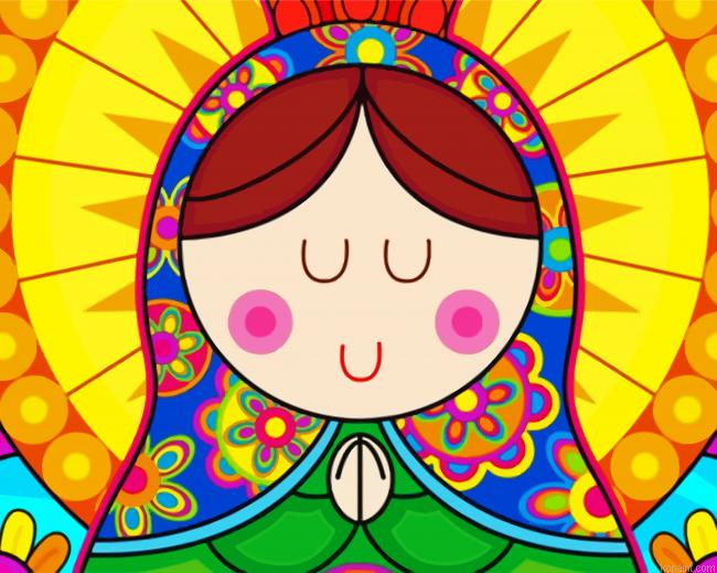 Virgencita Plis Girl Painting By Numberss.png