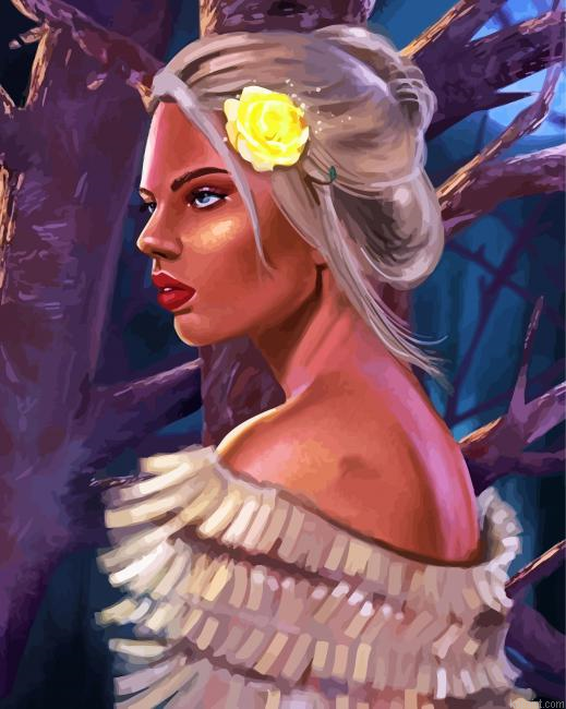 Virgo Girl Art Painting By Numberss.png