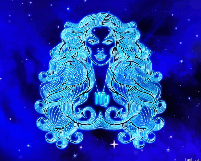 Virgo Horoscope Sign Painting By Numberss.png