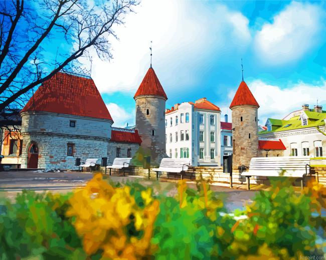 Viru Gate Tallinn Painting By Numberss.png