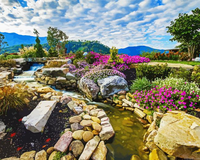 Vista Gardens Gatlinburg Painting By Numberss.png