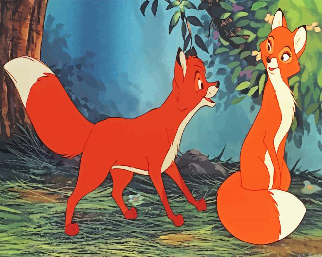 Vixey And Tod Painting By Numberss.png