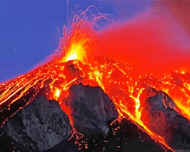 Volcanic Eruption Disaster Painting By Numberss.png