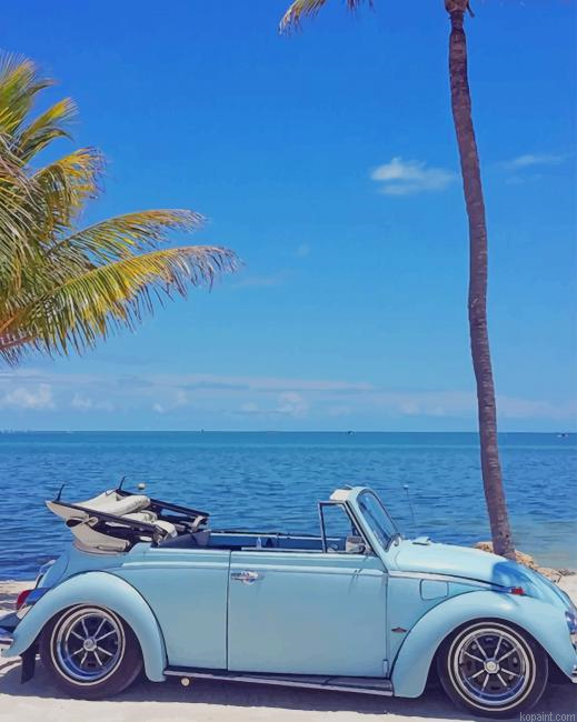 Volkswagen Beetle Diamond Blue New Painting By Numberss.png