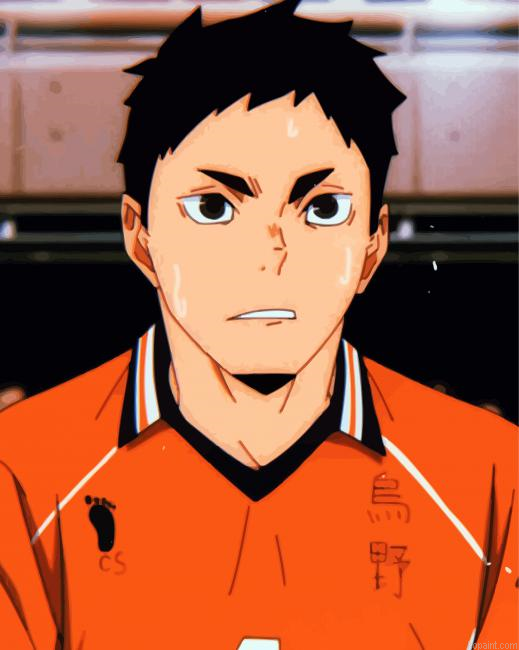 Volleyball Player Daichi Sawamura Anime Painting By Numberss.png