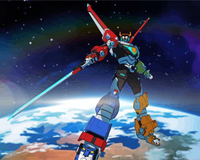 Voltron Robot Anime Painting By Numberss.png