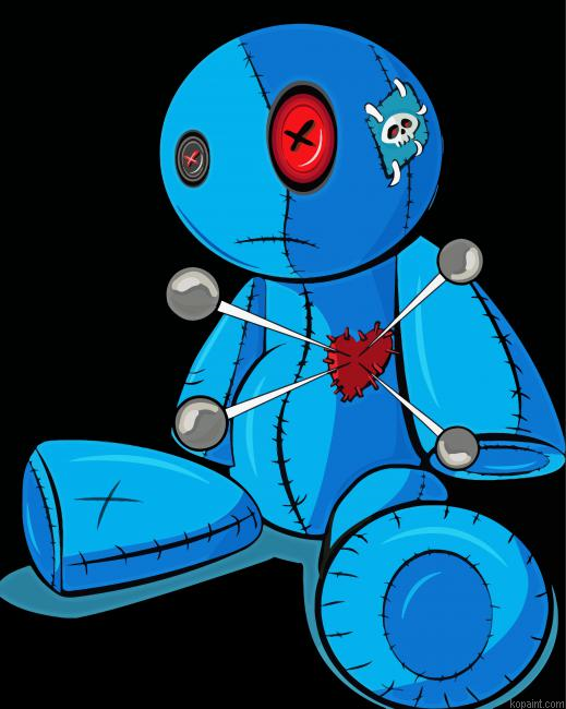 Voodoo Doll Broken Hearted Painting By Numberss.png