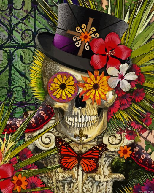 Voodoo Sugar Skull Painting By Numberss.png
