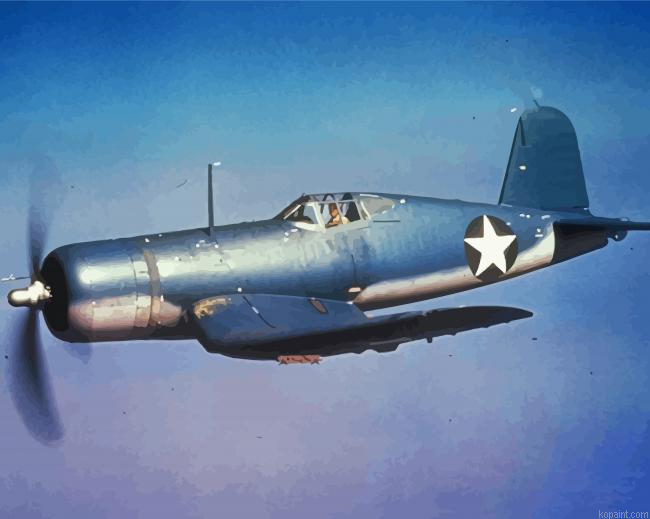 Vought F4u Corsair Aircraft Paint By Numbers.png