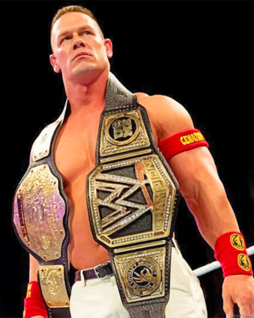 Wwe Cena Painting By Numberss.png