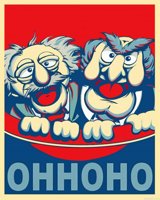 Waldorf And Statler Paint By Numbers