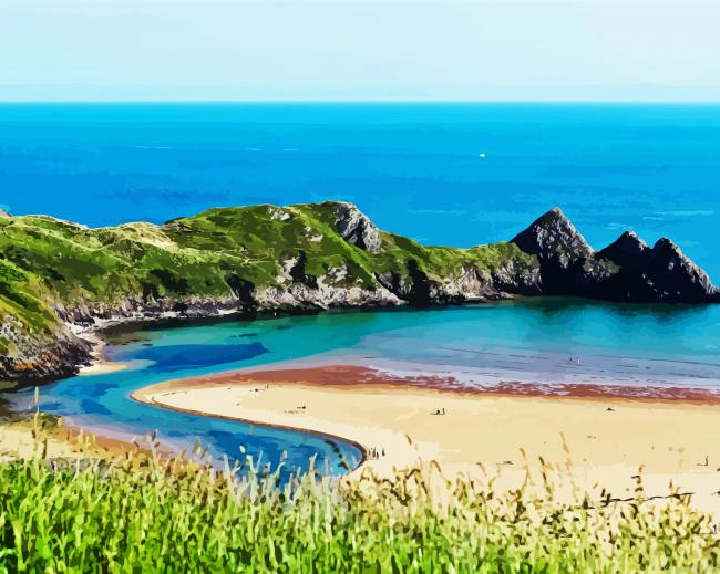 Wales Beach Anglesey Painting By Numberss.png