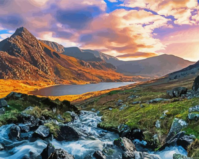 Wales Snowdonia National Park Paint By Numbers