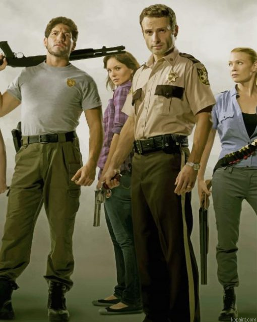 Walking Dead Paint By Numbers