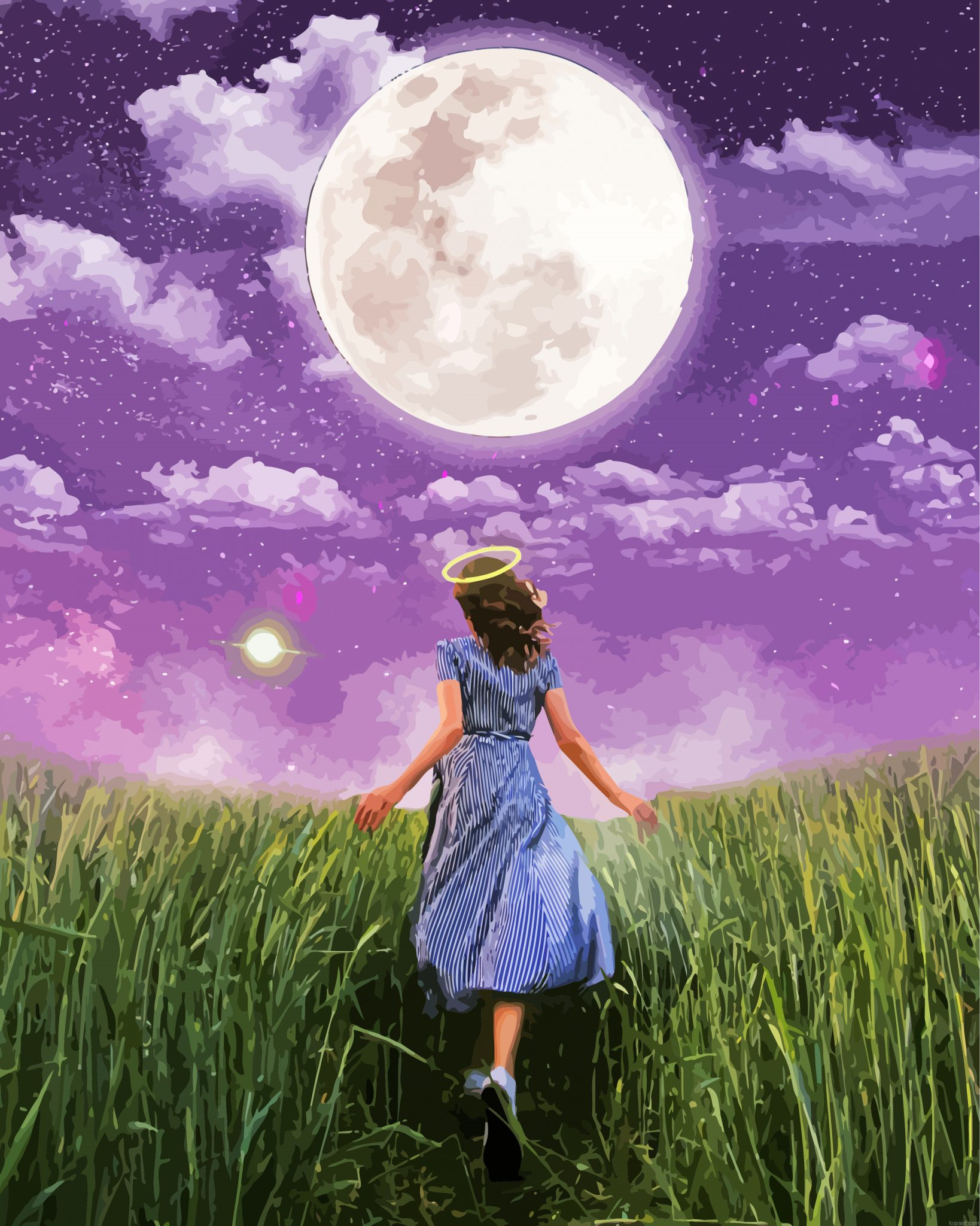 Walking To The Moon Painting By Numberss.png