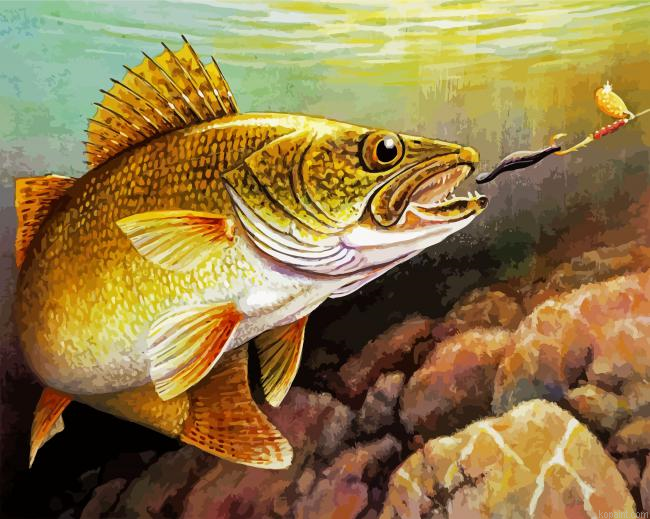Walleye Fish Paint By Numbers.png