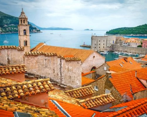 Walls Of Dubrovnik Croatia Painting By Numberss.png