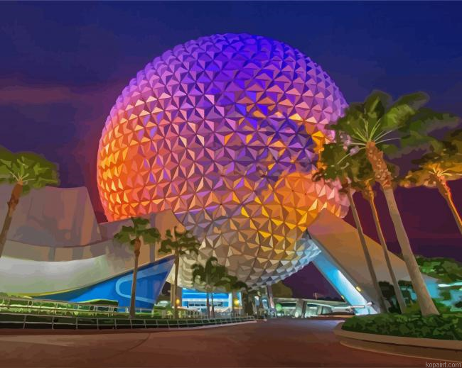 Walt Disney Epcot Florida Paint By Numbers.png