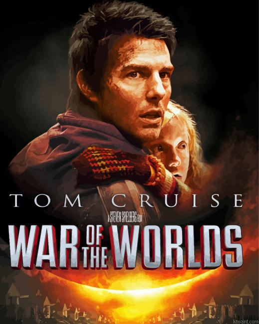 War Of The Worlds Tom Cruise Movie Poster Painting By Numberss.png