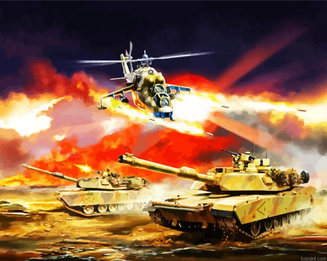 War Scene Painting By Numberss.png