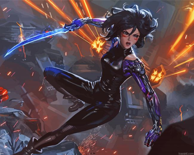 Warrior Alita Paint By Numbers