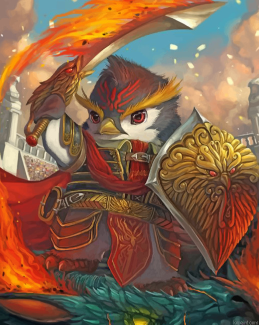 Warrior Bird Paint By Numbers