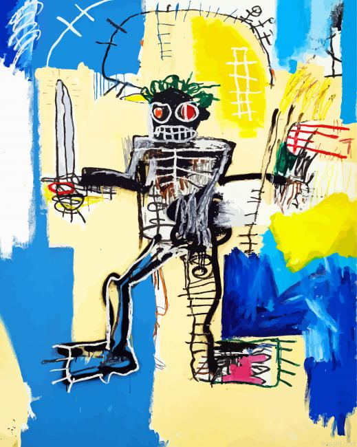 Warrior By Jean Michel Basquiat Paint By Numbers