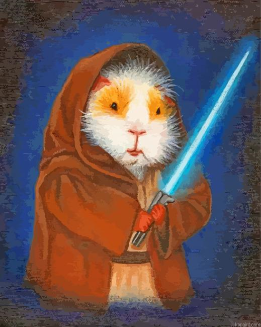 Warrior Guinea Pig Painting By Numberss.png