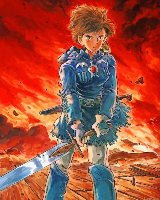 Warrior Nausicaa Painting By Numberss.png