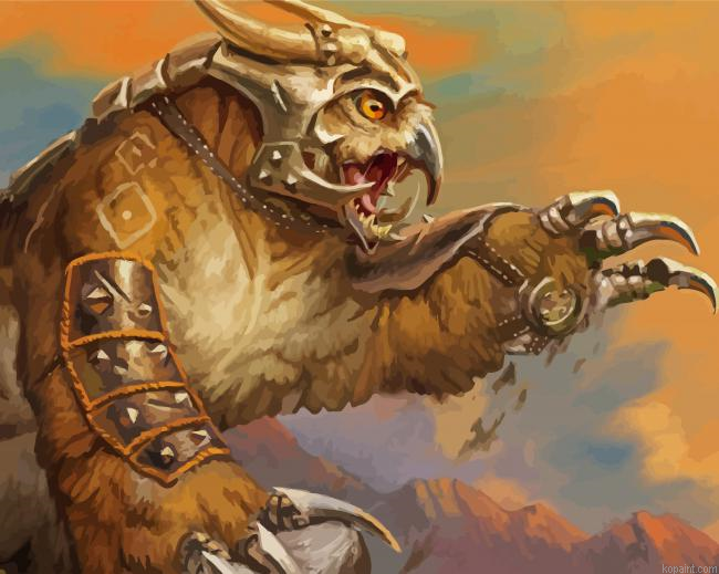Warrior Owlbear Painting By Numberss.png