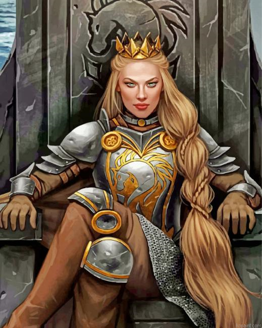 Warrior Queen Art Painting By Numberss.png
