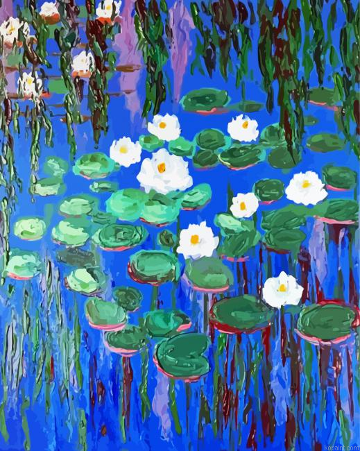 Water Lillies By Claude Monet Art Painting By Numberss.png