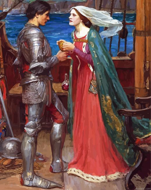 Waterhouse Tristan And Isolde Painting By Numberss.png