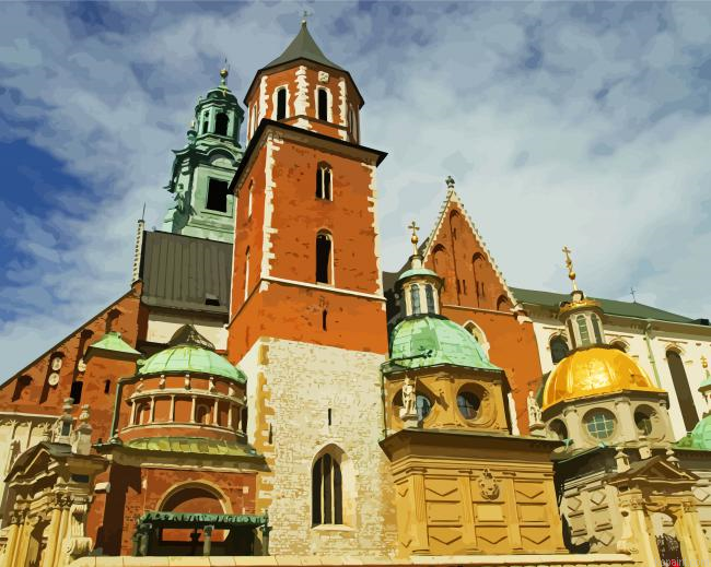 Wawel Cathedral Krakow Paint By Numbers