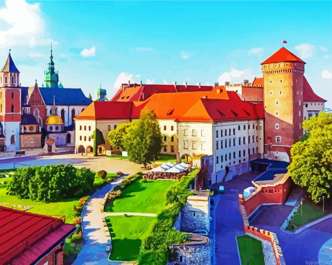 Wawel Royal Castle Krakow Painting By Numberss.png